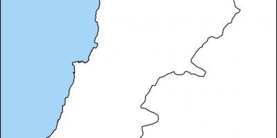 Prazen zemljevid Libanon